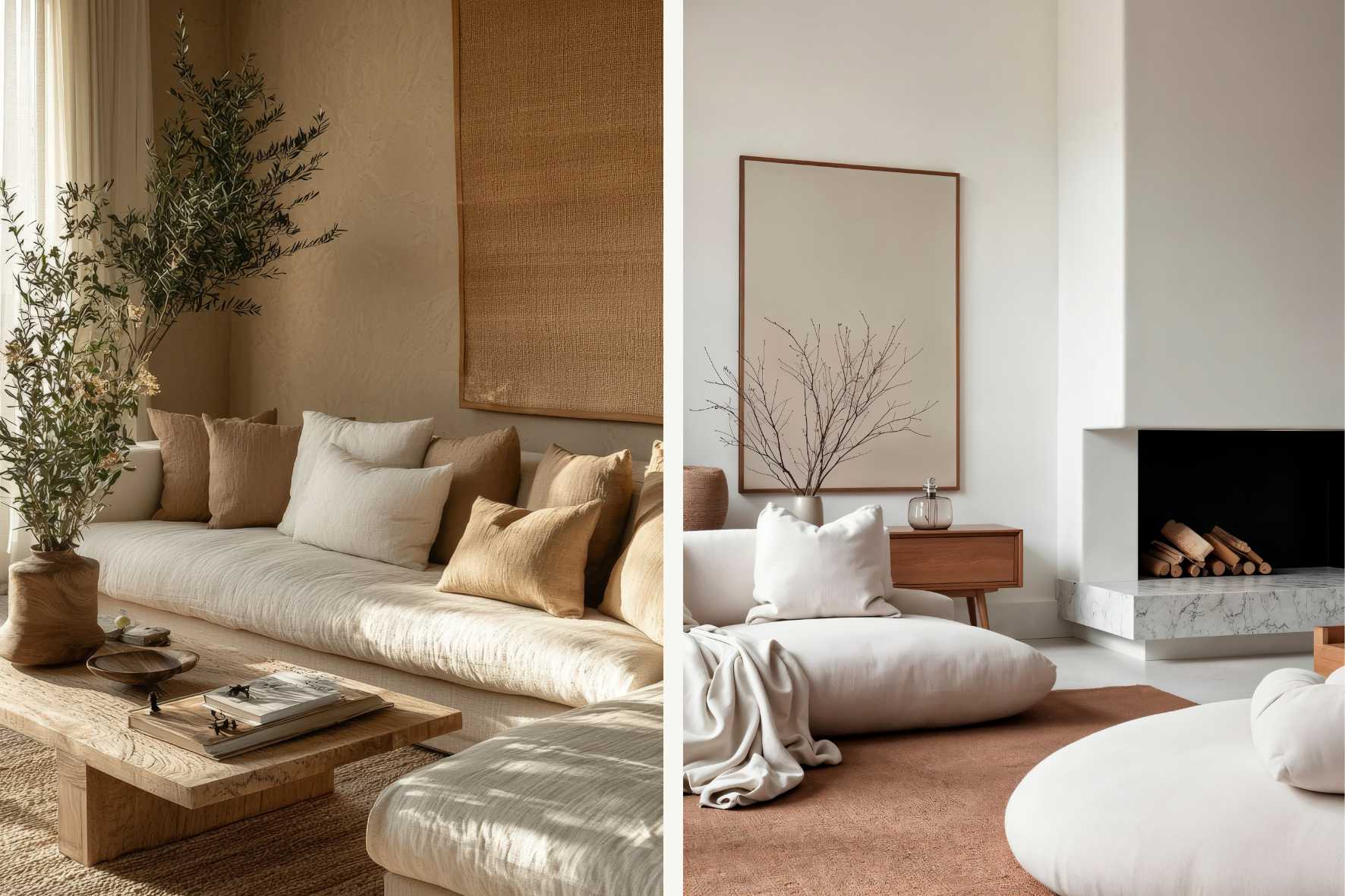 Tonos neutros para un salón - ROCASA Tonos neutros para un salón - ROCASA